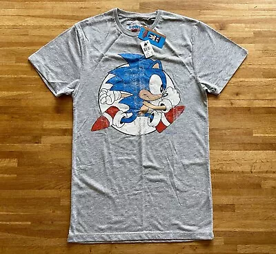 Buy Sonic The Hedgehog Grey Marle T Shirt XS - Teenager Or Adult BNWT • 6.99£
