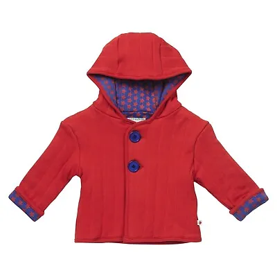 Buy Piccalilly Red Reversible Hooded Baby Jacket Age 3-6 Months  • 3£