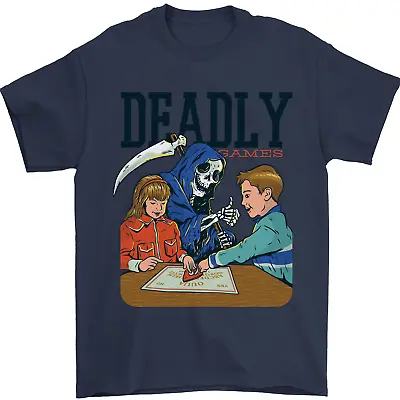Buy Deadly Games Ouija Board For Kids Grim Reaper Mens T-Shirt 100% Cotton • 7.99£