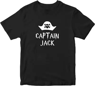 Buy Captain Personlised Your NAME T-shirt Pirates Blackbeard Funny Vintage Gifts  • 9.99£