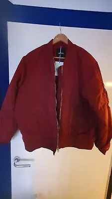 Buy Bomber Jacket.  Monki Size L.  Colour Burgundy  , New In Great Condition • 14.47£