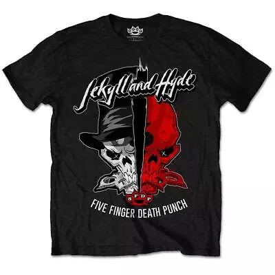 Buy Five Finger Death Punch Jekyll And Hyde Official Men's Black T-Shirt FFDP • 14.95£