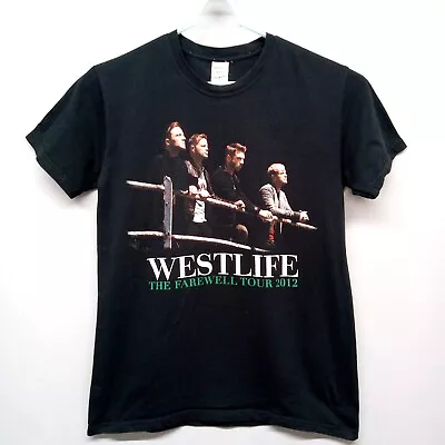 Buy WESTLIFE 2012 Farewell Tour T-Shirt Cotton Black Medium • 12.99£