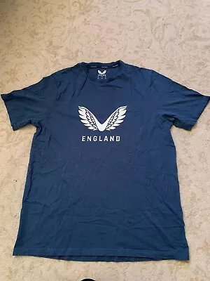 Buy England Cricket Castore Player Issue Training T Shirt Size Large • 19.95£