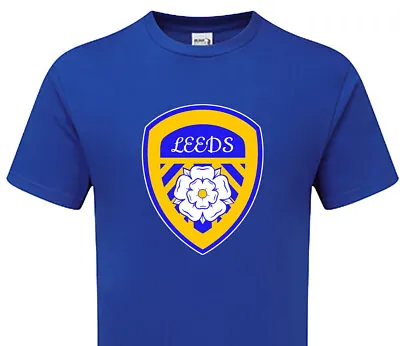 Buy Leeds Large CREST Tshirt Mens & Womens Fanmade Merchandise • 14.95£