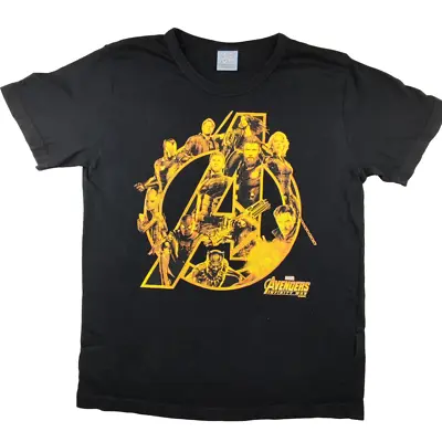 Buy Logoshirt Marvel Avengers T Shirt Size M Black Cotton Graphic Short Sleeve • 8.09£