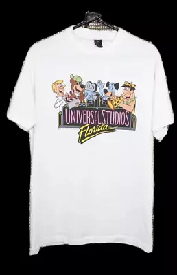 Buy Hanna Barbera Universal Studios 1993 Vintage Single Stitch T-shirt Large   • 38.40£
