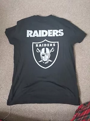 Buy NFL Men T-Shirt Las Vegas LA Raiders Football Team Cotton Pullover Tee L Black  • 3.99£