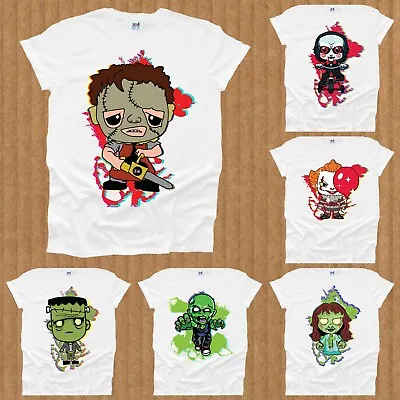 Buy Cute Horror Character Printed Mens Tshirt LICENSED ARTWORK Funny Woman Unisex UK • 7.99£