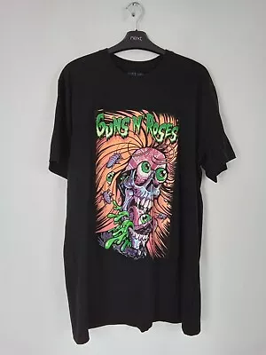Buy Guns And Roses Zombie Graphic Print T-Shirt Unisex Size L Black Mix Used F2 • 14.99£