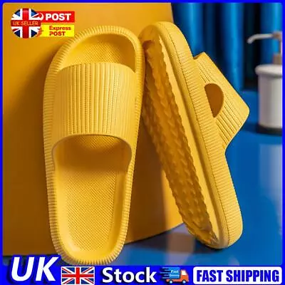 Buy Cool Slippers Anti-Slip Home Couples Slippers Elastic For Walking (Yellow 36-37) • 7.89£