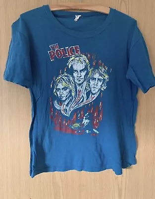 Buy Vintage 80s The Police Original 80s  T Shirt Size M  Very Rare • 65£