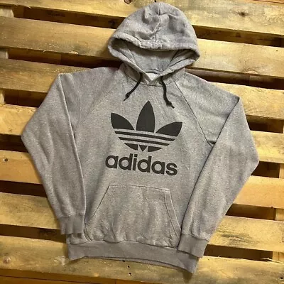 Buy Adidas Trefoil Logo Grey Hoodie • 20£
