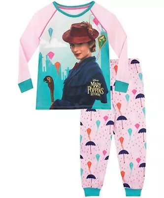 Buy Designer Disney Mary Poppins Kids Pyjamas Girls Pjs Disney Pyjamas 10-11yrs  • 15.99£