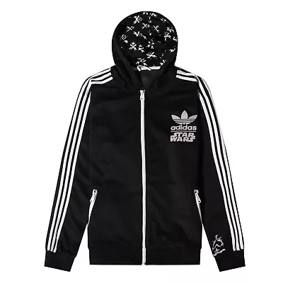 Buy Adidas Original Stormtrooper Jacket M Star Wars Flock Track Black Hoodie • 55£