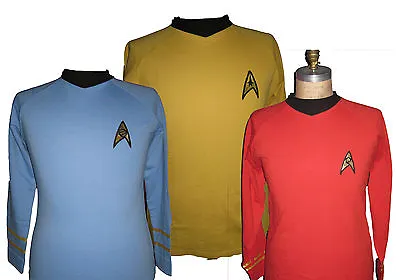 Buy Star Trek Uniform Shirt Original Serie 60er Kirk, Spock, Scotty Pille Deluxe • 111.62£
