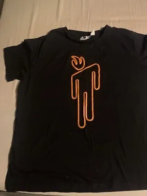 Buy Billie Eilish:  Tour T Shirt 2020 Black Orange Pop Art Lash Music Size 14/16 L • 9.99£