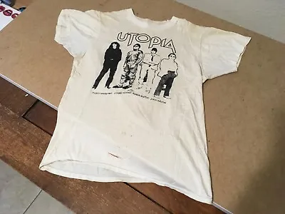 Buy 1970s UTOPIA ~ Original Concert T Shirt ~ Vintage Rare Tee No Tag 1970s • 57.87£