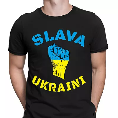 Buy Slava Ukraini Stand With Ukraine Support Peace Mens T-Shirts Tee Top #DNE • 9.99£