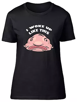 Buy Funny Blobfish Womens T-Shirt I Woke Up Like This Ladies Gift Tee • 8.99£