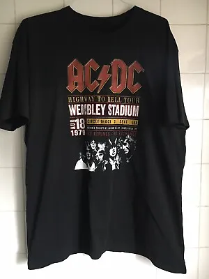 Buy 2XL AC/DC 2021 Highway To Hell Tour Wembley Stadium AUG 18 1979 Reproduction 50  • 10£