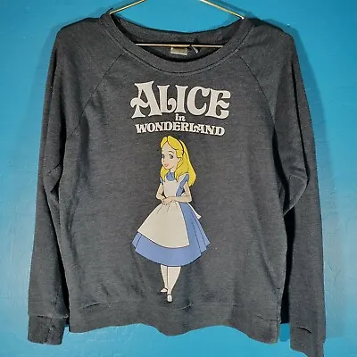 Buy Disney Forever 21 Small Black Alice In Wonderland Graphic Print Sweatshirt • 28.94£
