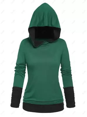 Buy Womens Green And Black Dresslily Hoodie • 15.50£