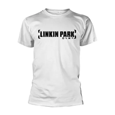 Buy Linkin Park 'Bracket Logo' White T Shirt - NEW • 16.99£