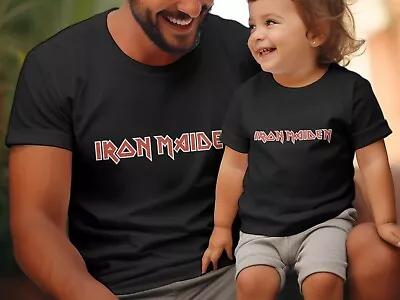 Buy Iron Maiden T Shirt - Baby Or Adult - Smiley Face -Heavy Metal Rock Music • 10.99£