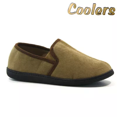 Buy Mens Coolers Slippers Warm Moccasin Loafers Fur Cozy Comfort Winter Slip On Size • 6.95£