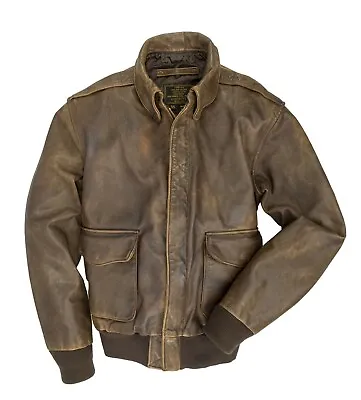 Buy COCKPIT USA Mustang A-2 Jacket Brown Z21P008 Made In USA • 546.68£