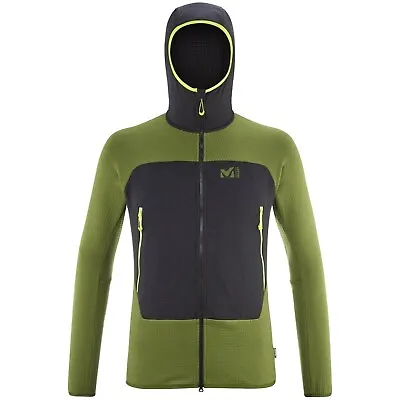 Buy Millet Fusion Men's Grid Hoodie Men Functional Hooded Fleece Jacket • 120.27£