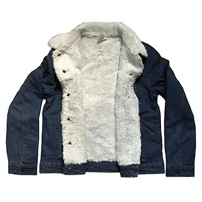 Buy Womens Denim Jacket Ladies Fur Lining Coat Winter Jacket Outdoor Trucker Jackets • 14.99£
