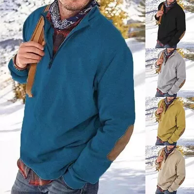 Buy Stylish Hoodies Sweatshirts Jumper Long Sleeve Loose Mens Retro Autumn • 13.15£
