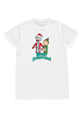 Buy Funny Rick And Morty Merry Schwiftmas! T Shirt Mens Unisex Christmas Gift S M L • 11.99£