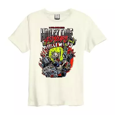 Buy Amplified Unisex Adult 40 Years Motley Crue T-Shirt GD759 • 31.59£