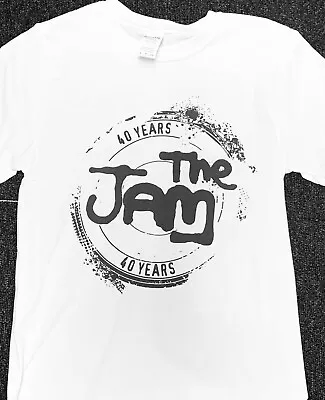 Buy The Jam '40 Years' - Official LADIES T-Shirt / White Logo  (Paul Weller) *SALE • 9.99£