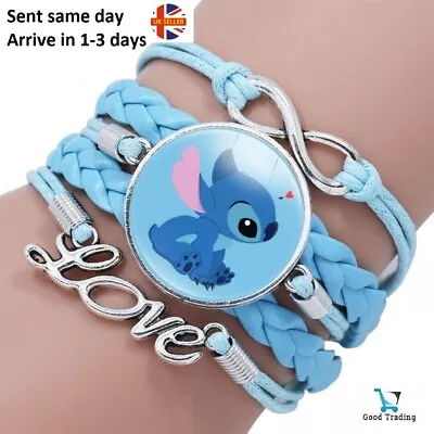 Buy Lilo & And Stitch Angel Bracelet Band Friendship Bangle Jewellery Love Wrist Kid • 4.99£