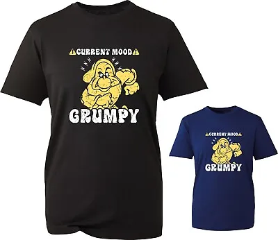 Buy Current Mood Grumpy Funny TShirt Disney Cartoon Lovers Grandpa Gift For Kids Top • 11.99£
