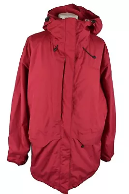 Buy ROHAN Red Windbreaker Jacket Size L Womens Full Zip Hooded Outdoors Outerwear • 22.50£