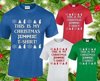 Buy This Is My Christmas Jumper T Shirt Mens Xmas Funny Festive Joke Comedy Top • 7.99£