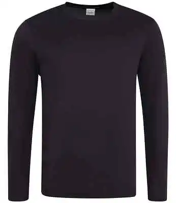 Buy Mens Long Sleeve Breathable Wicking Polyester Cool Athletic T-Shirt Tshirt • 8.99£