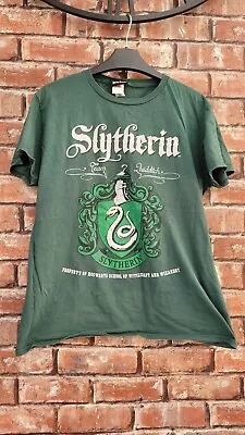 Buy Harry Potter Slytherin T-shirt Green Medium 100% Cotton • 9.99£