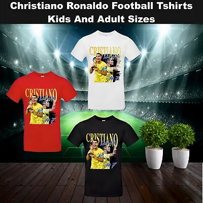 Buy Football T-shirt CRISTIANO RONALDO T-Shirt Top Fancy Adult Kids Tshirt • 12.49£