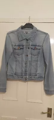 Buy Ladies Ripped Denim Jacket By ONLY Small  • 3£