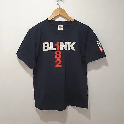 Buy Vintage Blink 182 Cross Spell Out T-Shirt Womens Size Small Band Concert Merch • 50.53£
