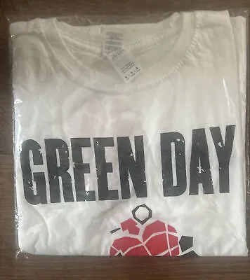 Buy Green Day American Idiot White T-Shirt - OFFICIAL Medium • 14.09£