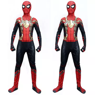 Buy Kids Boys Super Hero Spiderman Jumpsuit Cosplay Costume Fancy Clothes Outfit UK • 14.41£