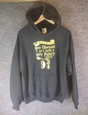 Buy On A Scale Of 1 To 10, How Obsessed Am I With Harry Potter? 9 3/4 Hoodie Size L • 9.81£