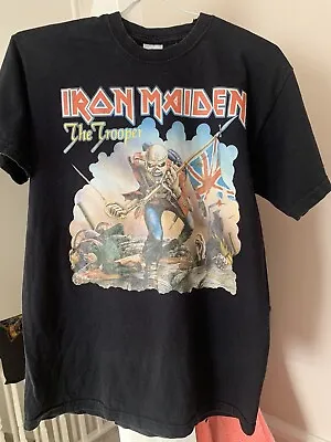 Buy Iron Maiden Trooper Mens Black T Shirt Eddie • 0.99£